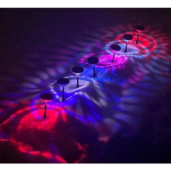 Bright Solar Pathway Lights 6 Pack,Color Changing+Warm White LED Solar Lights - Picture 4 of 4